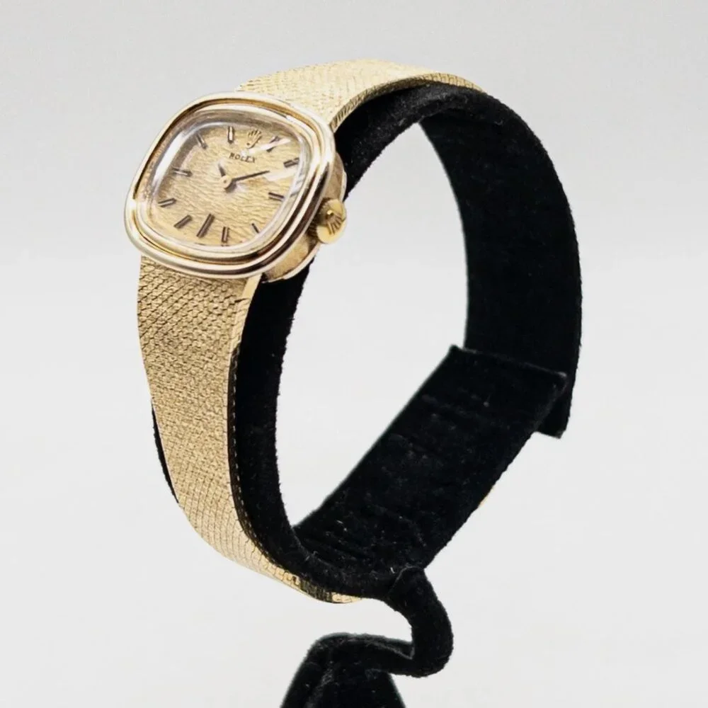 ROLEX CELLINI 14k Yellow Gold 17mm Ladies Dress Watch & BOX - Picture 3 of 10